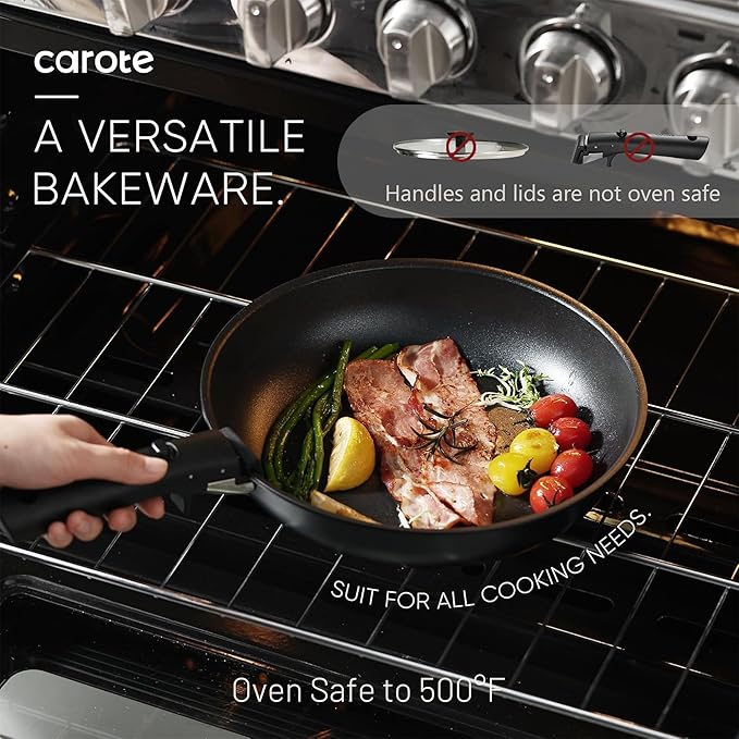 CAROTE 19Pcs Pots and Pans Set Non Stick, Cookware Set Detachable Handle - Image 4