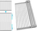 Roll Up Dish Drying Rack, Adjustable Over Sink Dish Drying Rack by romise