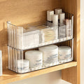 PAVSTINE 2-Tier Stackable Medicine Cabinet Organizer, Narrow Bathroom Makeup by PAVSTINE