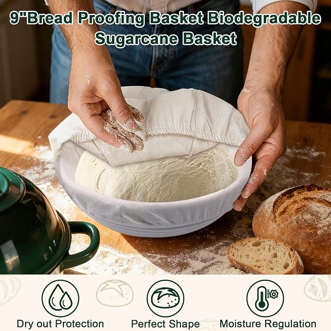 AHJ 6QT Dutch Oven For Bread Baking, Enameled Cast Iron Dutch Oven Pot - Image 6