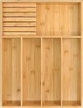 VaeFae Bamboo Silverware Organizer, Utensil Holder by VaeFaeDirect