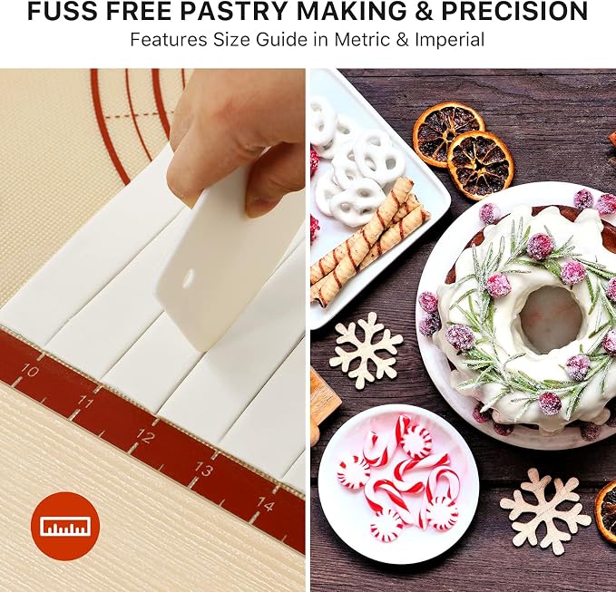 Silicone Baking Mat, Reusable Food Grade Silicone Counter Mat - Image 6