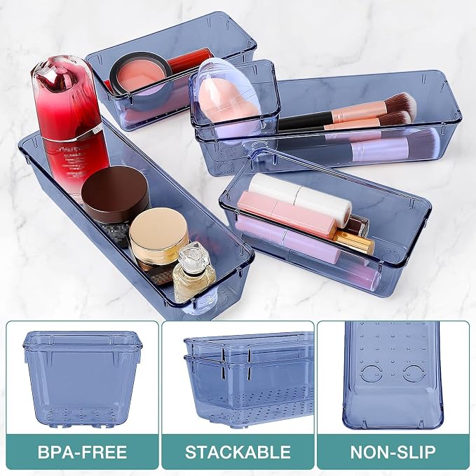 StorMiracle 13 PCS Drawer Organizer Set, 5 Varied Size Bathroom and kitchen - Image 3