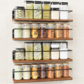 Spice Rack Self-Adhesive or drilling, Rustic Style Hanging Spice Rack, Spice by GIGIFTREE