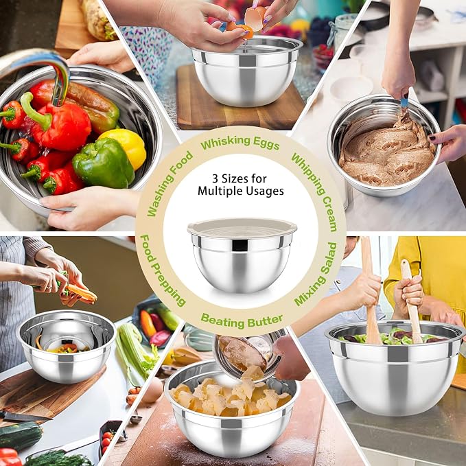 P&P CHEF Khaki Mixing Bowls - Image 5