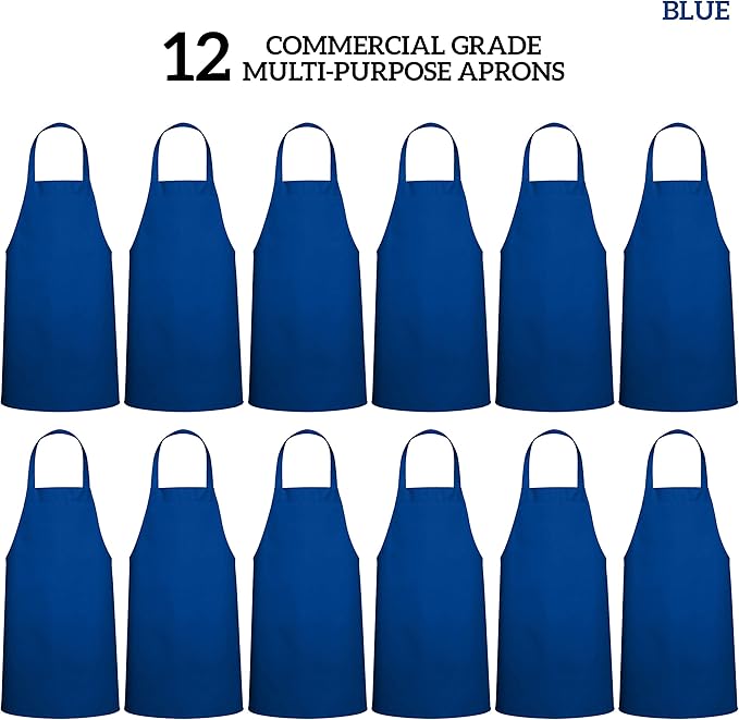 GREEN LIFESTYLE 12 Pack Professional Chef Apron – Grilling Aprons - Image 3