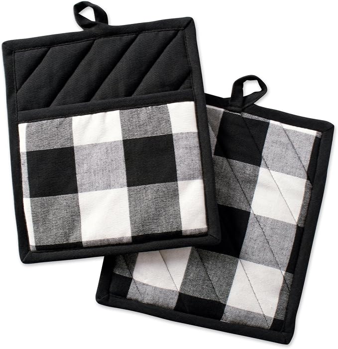 DII Buffalo Check Kitchen Collection, Classic Farmhouse Kitchen Set, 2 Piece by DII
