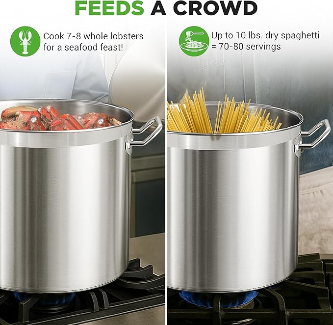 NutriChef Stainless Steel Stock Pot - Image 4