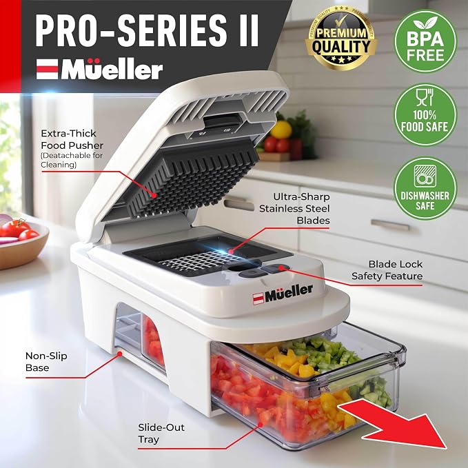 Mueller Pro-Series All-in-One, 12 Blade Mandoline Slicer - Image 2