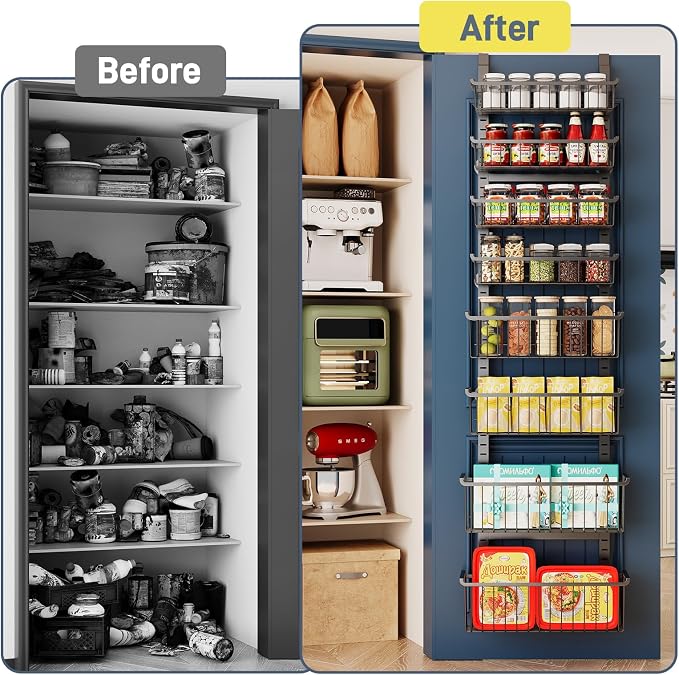 Over The Door Pantry Organizer, 8-Tier Over The Door Organizer - Image 7