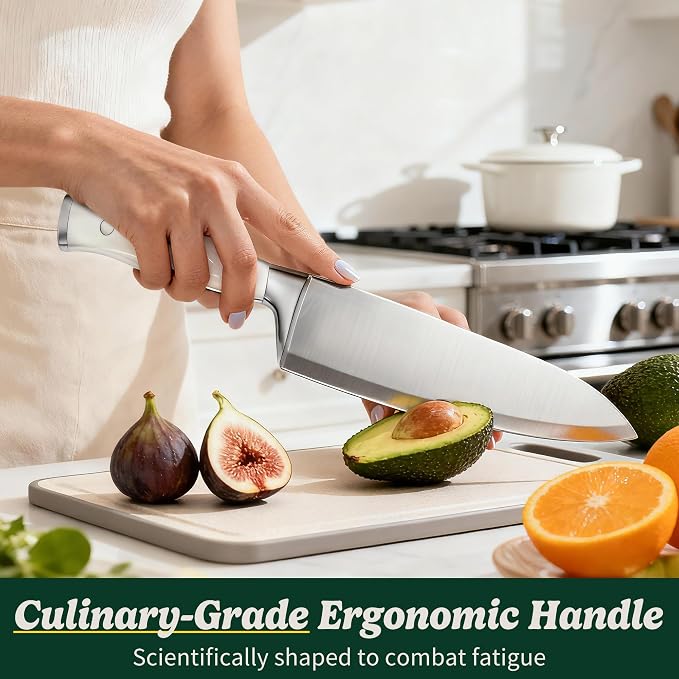 Knife Set, 15 Piece Premium Chef High Carbon Stainless Steel Kitchen Knife - Image 8