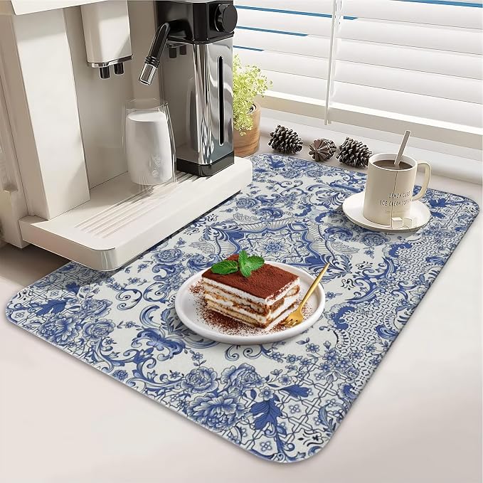 Dish Drying Mat for Kitchen Counter 2 Pack - Image 3