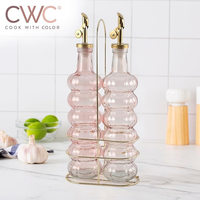 COOK WITH COLOR Glass Olive Oil Bottle Dispenser - Image 6