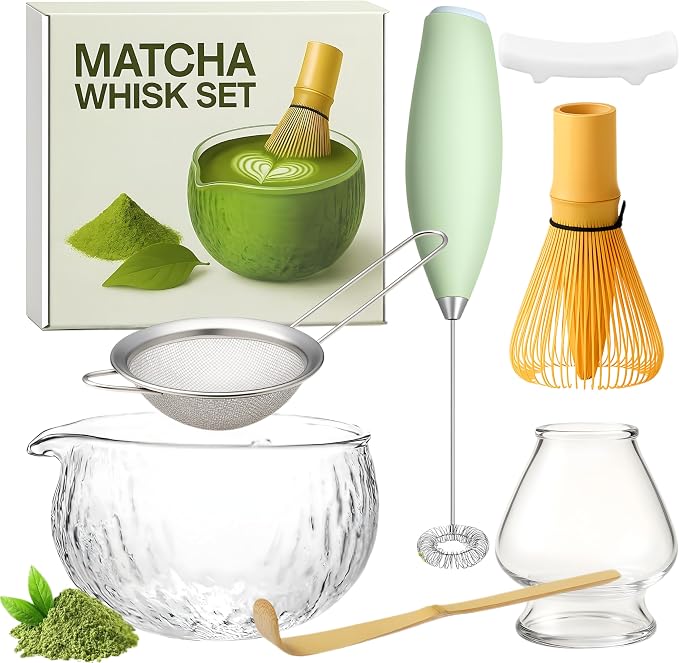 Matcha Whisk Set with Matcha Bowl by Unknown