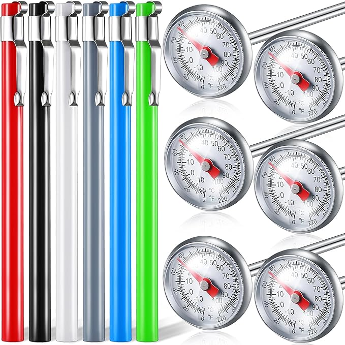 Xuhal 6 Pcs Stainless Steel Kitchen Thermometer by Xuhal