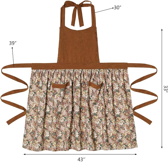 Cute Floral Aprons for Women - Image 5
