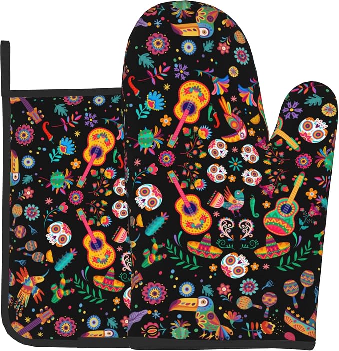 Mexican Oven Mitt Potholders Sets by DZGlobal