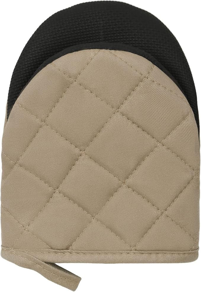 Short Oven Mitts, Heat Resistant 500°F, Silicone Grip Kitchen Gloves, Non-Slip - Image 6
