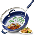 NutriChef 14" Fry Pan With Lid by NutriChef%E2%84%A2Kitchen