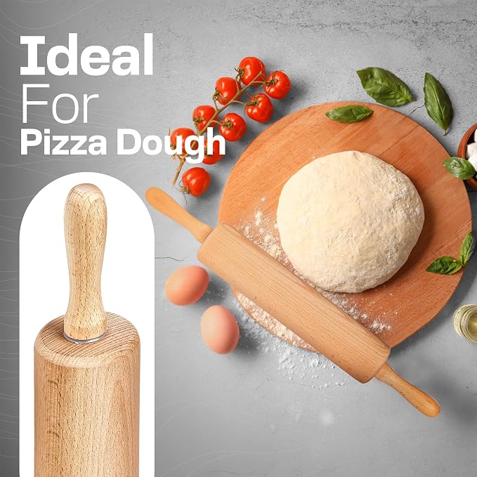Wooden Rolling Pin 17.6 Inch - Image 6