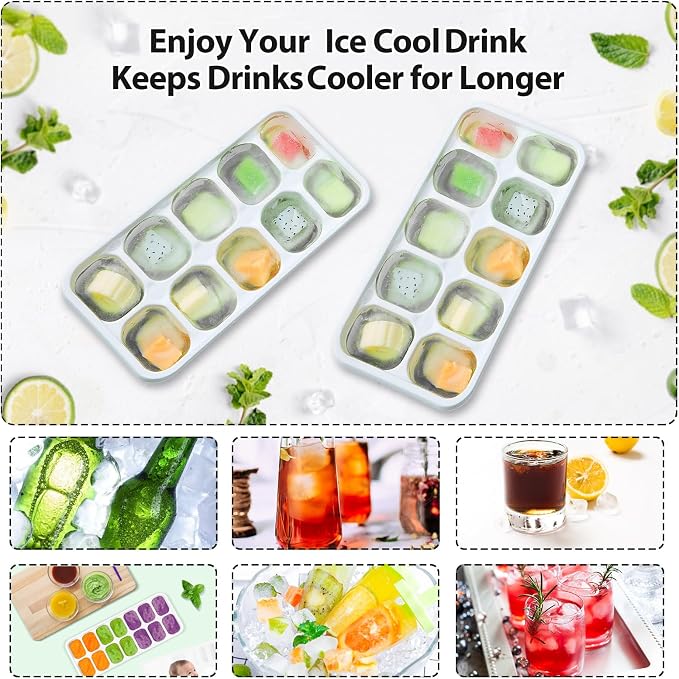 DOQAUS Ice Cube Tray with Lids - Image 6