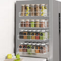 Mystozer 4 Pack Magnetic Spice Rack Organizer, Space Saver by Mystozer
