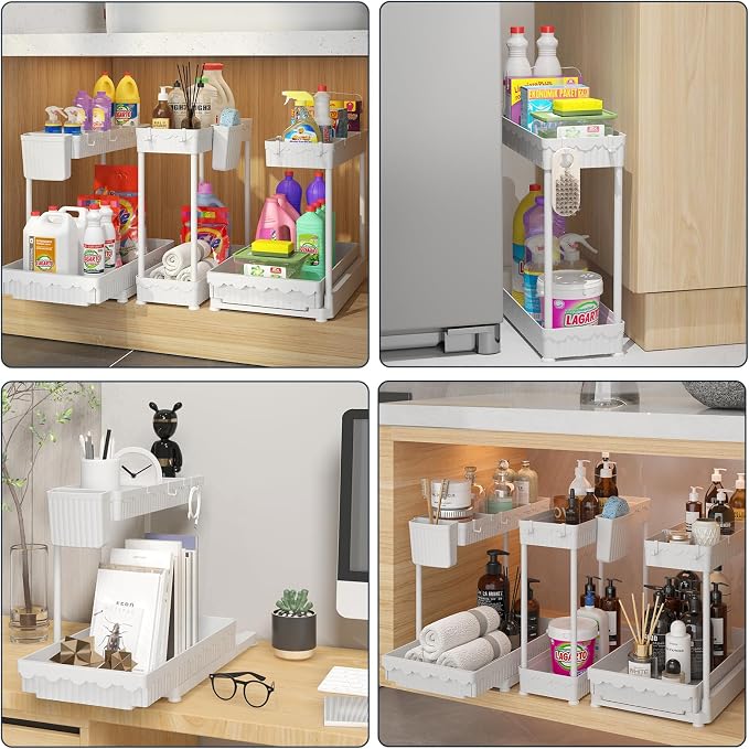 Sevenblue 3 Pack Multi-Purpose Under Sink Organizers and Storage, 2026 L-Shaped - Image 5