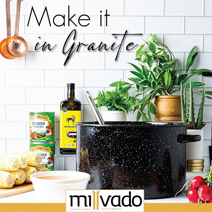 Millvado Granite 21 Qt Stockpot, Nonstick Soup Pot - Image 2