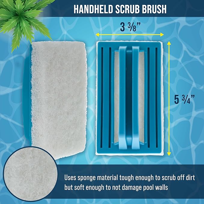 U.S. Pool Supply Hand-Held and Pool Pole Attachment Scrub Brushes - Image 3