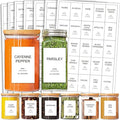 GPOVVIMX 191 Spice Jar Labels Preprinted Minimalist Stickers by GPOVVIMX