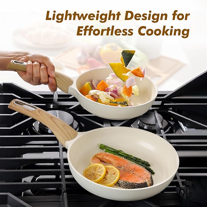 SENSARTE Ceramic Nonstick Frying Pan Small Skillet 8/9.5/11/12.5Inch Non Stick - Image 5