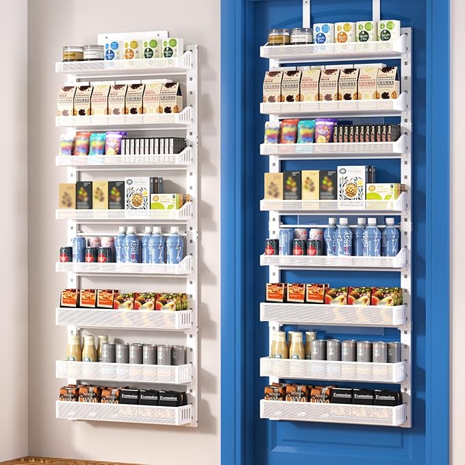coobest 8-Tier Over the door Spice Rack Organizer, Large Heavy Duty Metal Wall by Coobest