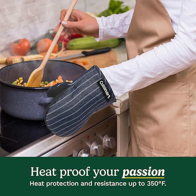 Cuisinart Heritage Mini Oven Mitts – 5.5” x 7” Heat-Resistant Kitchen Mitts - Image 3