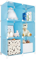 Portable Closet 6 Cube Closet Organizer and Storage Shelf Bookcase by DecorateYourHome