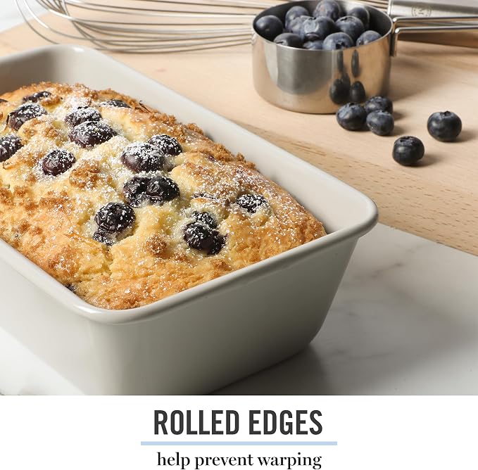 Martha Stewart Gallen 9-Inch Nonstick Carbon Steel Loaf Pan – Cool Grey - Image 5