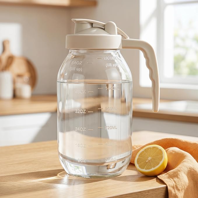 YORY 2 Quart Glass Pitcher - Image 8