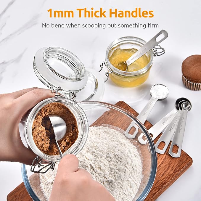 Measuring Spoons: U-Taste 18/8 Stainless Steel Measuring Spoons Set of 9 Piece: - Image 5