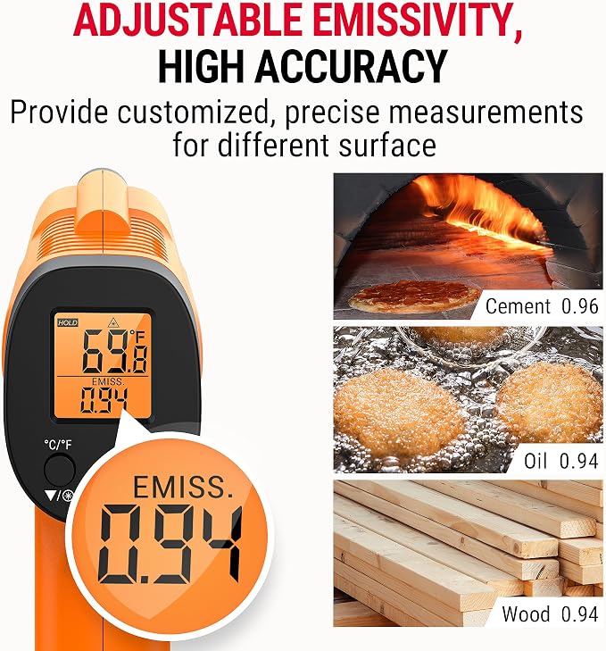 TempPro Temperature Gun, Infrared Thermometer Gun - Image 7