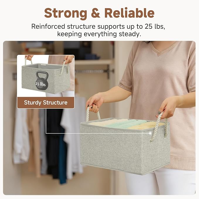 StorageWorks Storage Baskets for Shelves, Closet Organizers and Storage Bins - Image 6