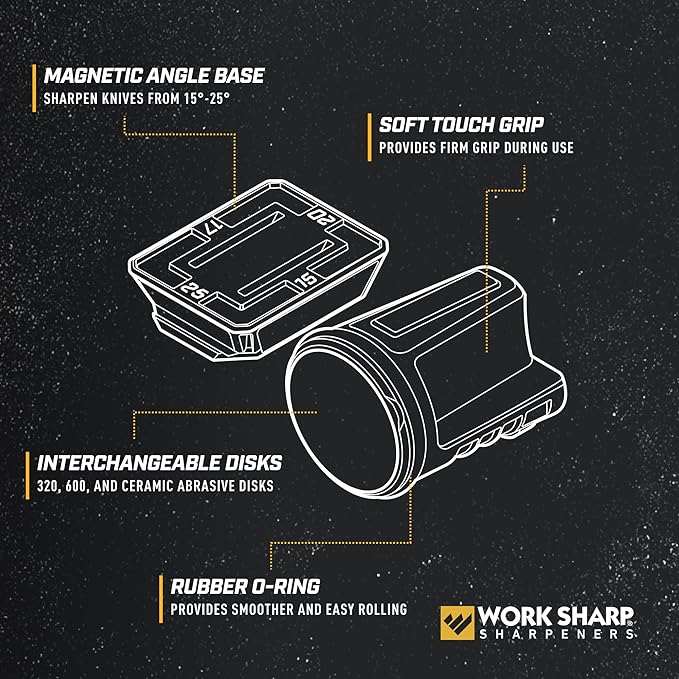 Work Sharp Rolling Knife Sharpener- 4 Sharpening Angles - Image 3
