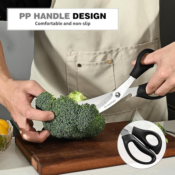 Heavy Duty BBQ Shears, Super Sharp All Purpose Kitchen Poultry Shears, Korean - Image 5