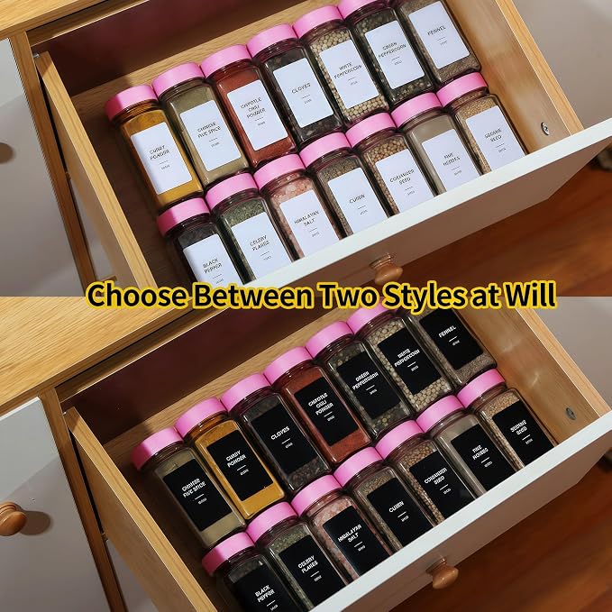 48 Glass storage jars，Glass Spice Jars - Image 6