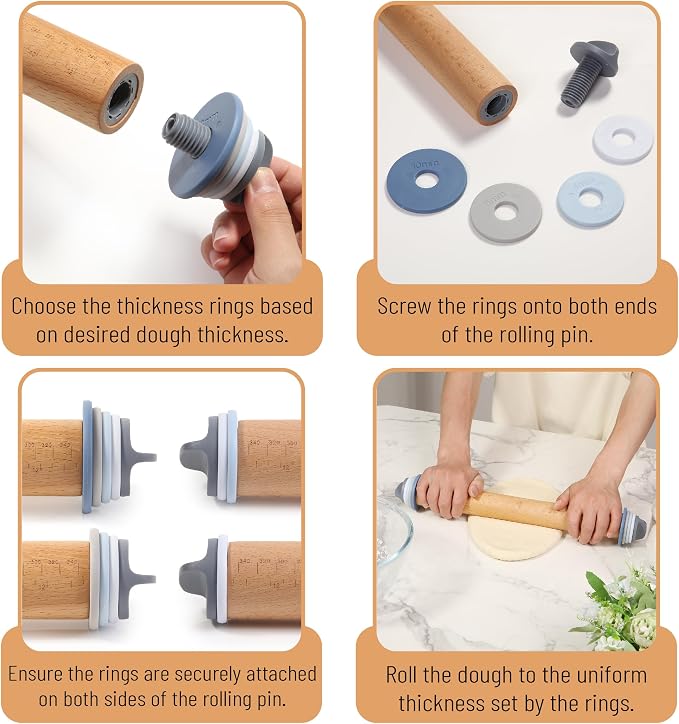 BAMBOO LAND- Adjustable Rolling Pin - Image 4