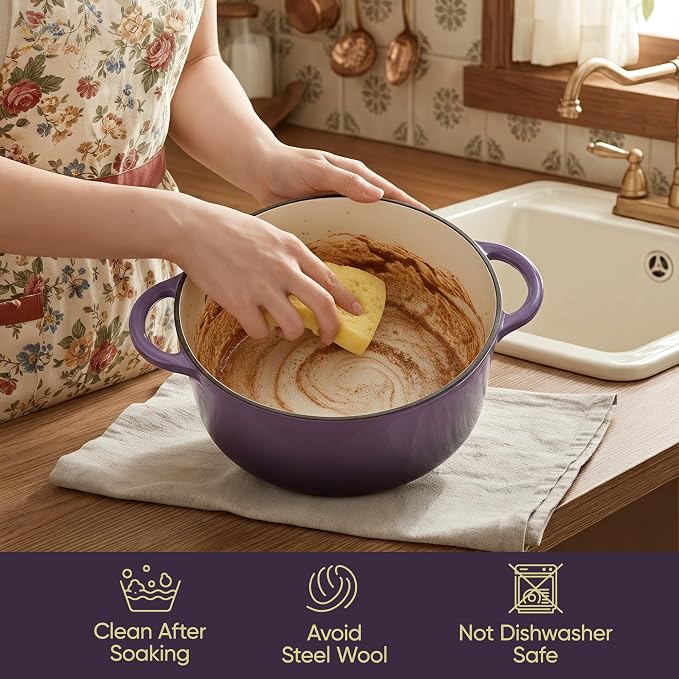 Vintage Style 4.5 Quart Dutch Oven Pot - Image 6
