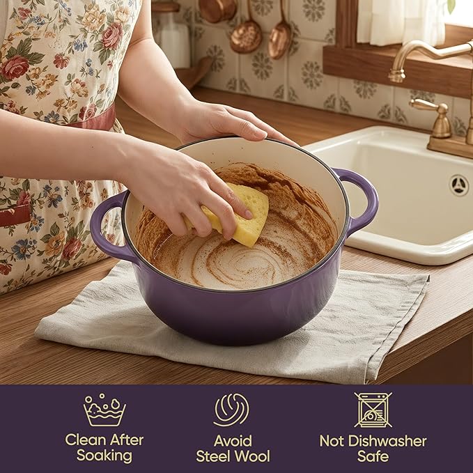 Vintage Style 6 Quart Dutch Oven Pot - Image 6