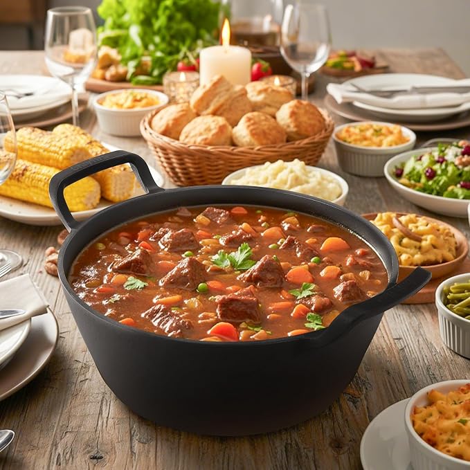 Onlyfire Cast Iron Dutch Oven, Heavy-Duty Dutch Oven Pot - Image 8