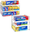 2 Pack Pantry Organization and Storage, Expandable Foil and Plastic Wrap by JUPELI