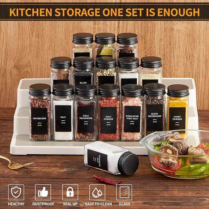 Skiileor 36 Pcs Spice Jars - Image 5
