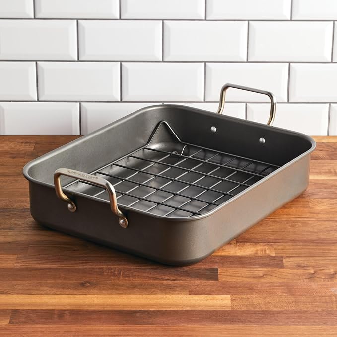 Rachael Ray Bakeware Nonstick Roaster/Roasting Pan - Image 5