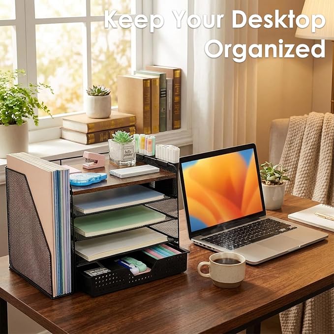 OPNICE Desk Organizer, 5-Tier Paper File Organizer - Image 6